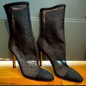 SJP Collection Mesh Bootie